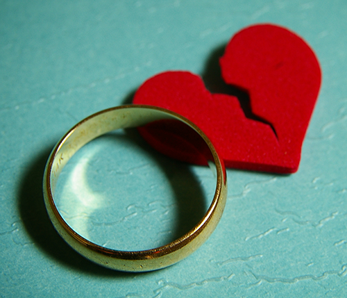 divorce ring broken heart