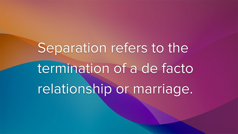 definition of separation 